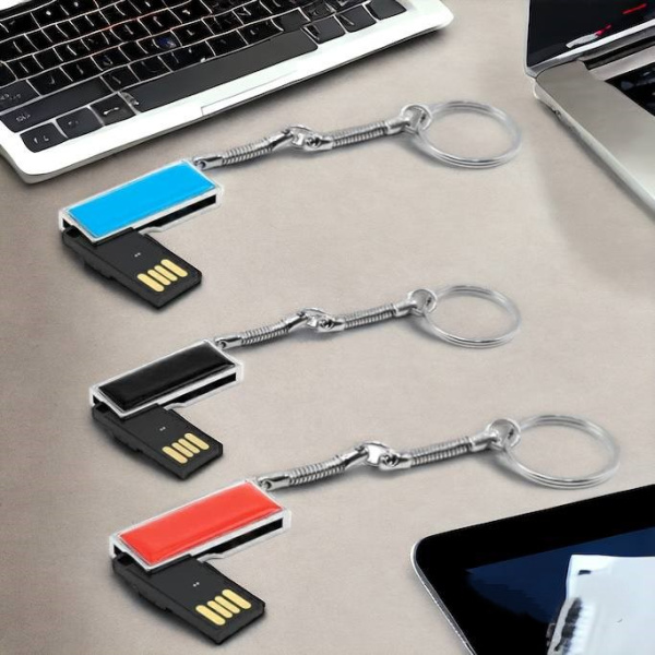 Флешка "Lime" 16 Гб, металл,  с брелком, удобство переноса